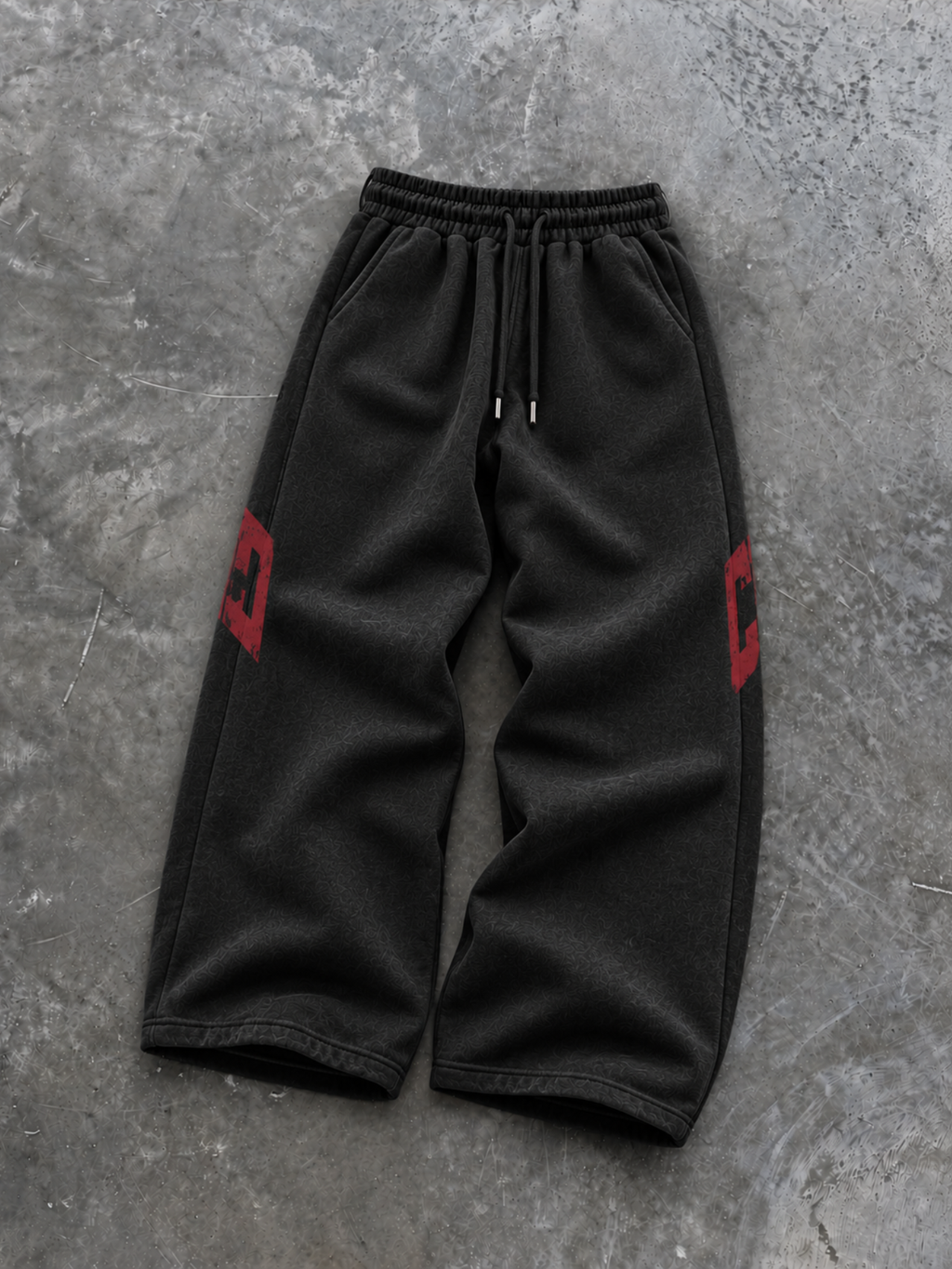 THRD CULT VARSITY SWEATPANTS - BLACK