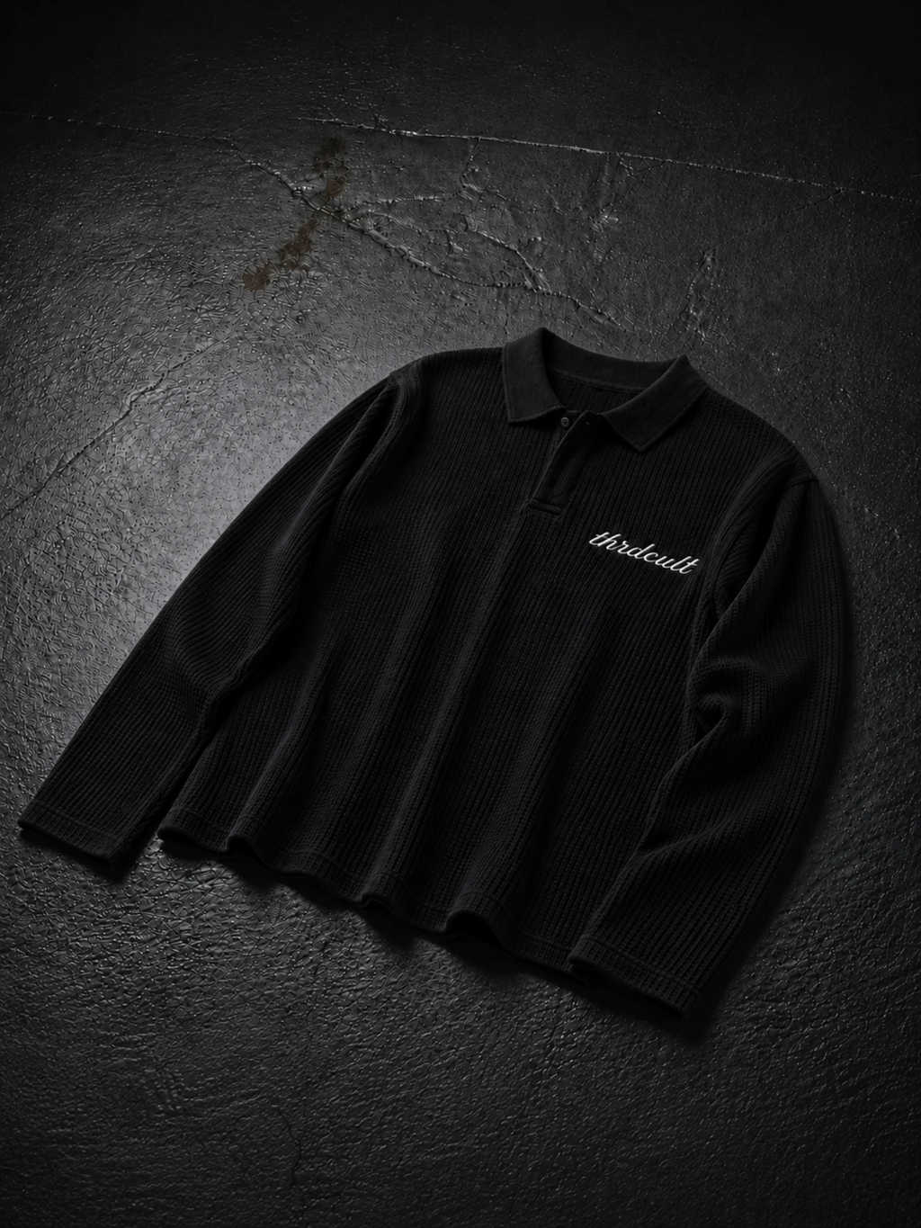 LOVE THE SINNERS WAFFLE POLO