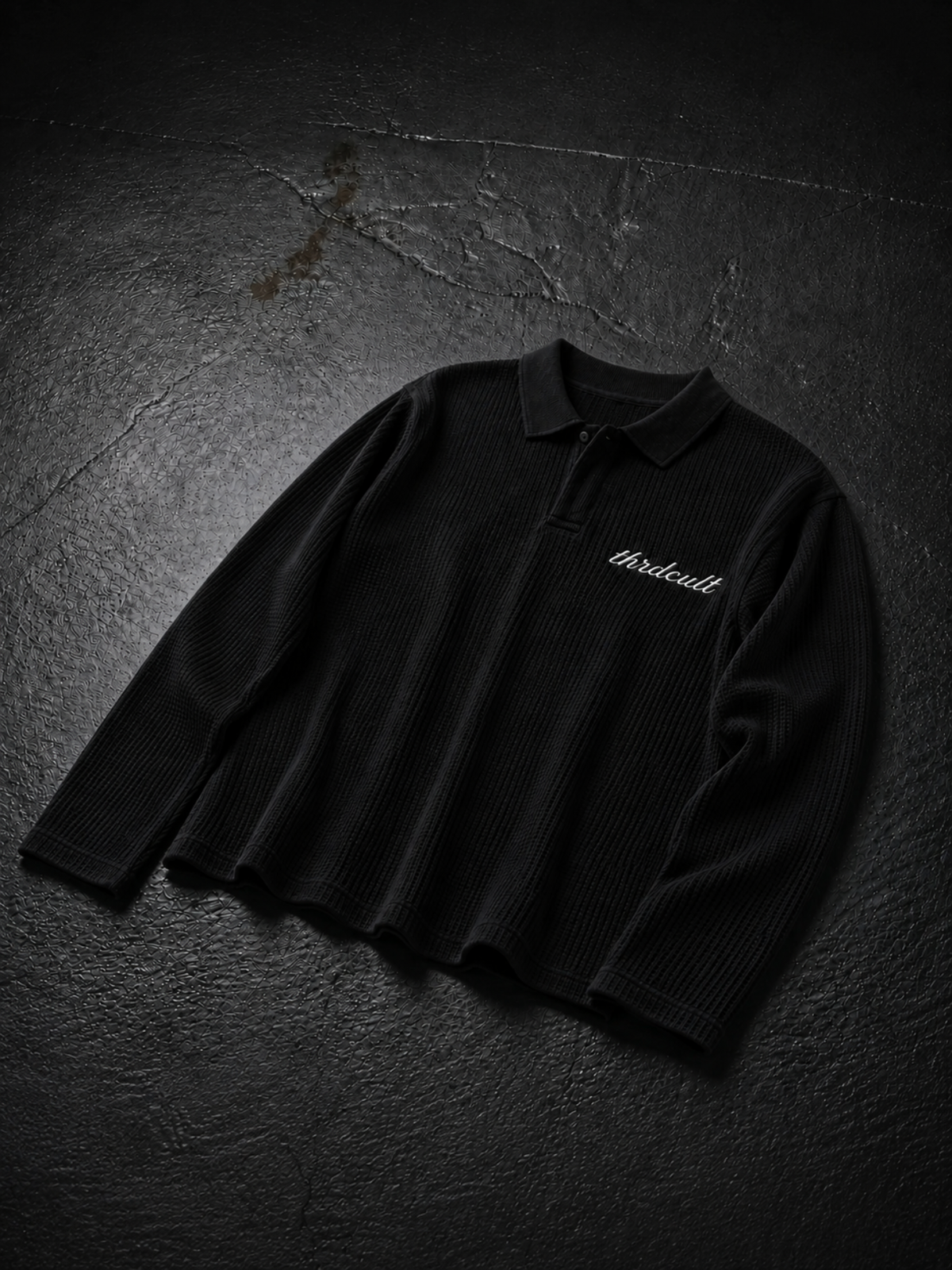 LOVE THE SINNERS WAFFLE POLO