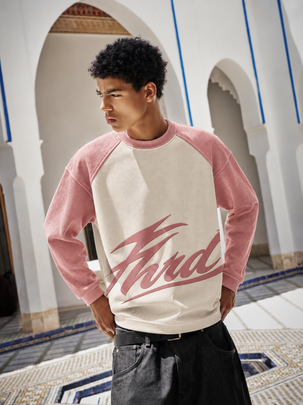 THRD CULT SCRIPT WAFFLE - DUSTY ROSE