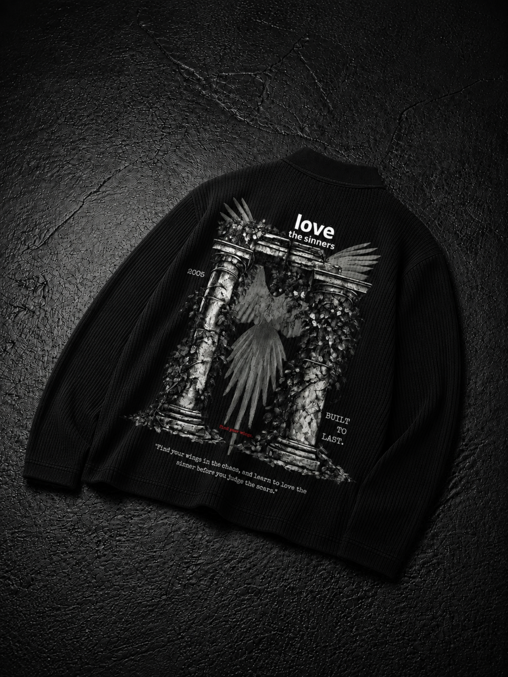 LOVE THE SINNERS WAFFLE POLO