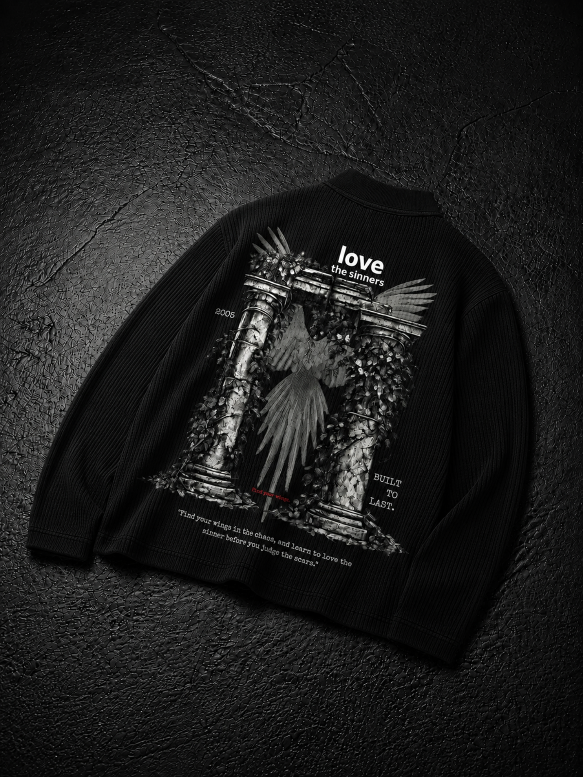 LOVE THE SINNERS WAFFLE POLO