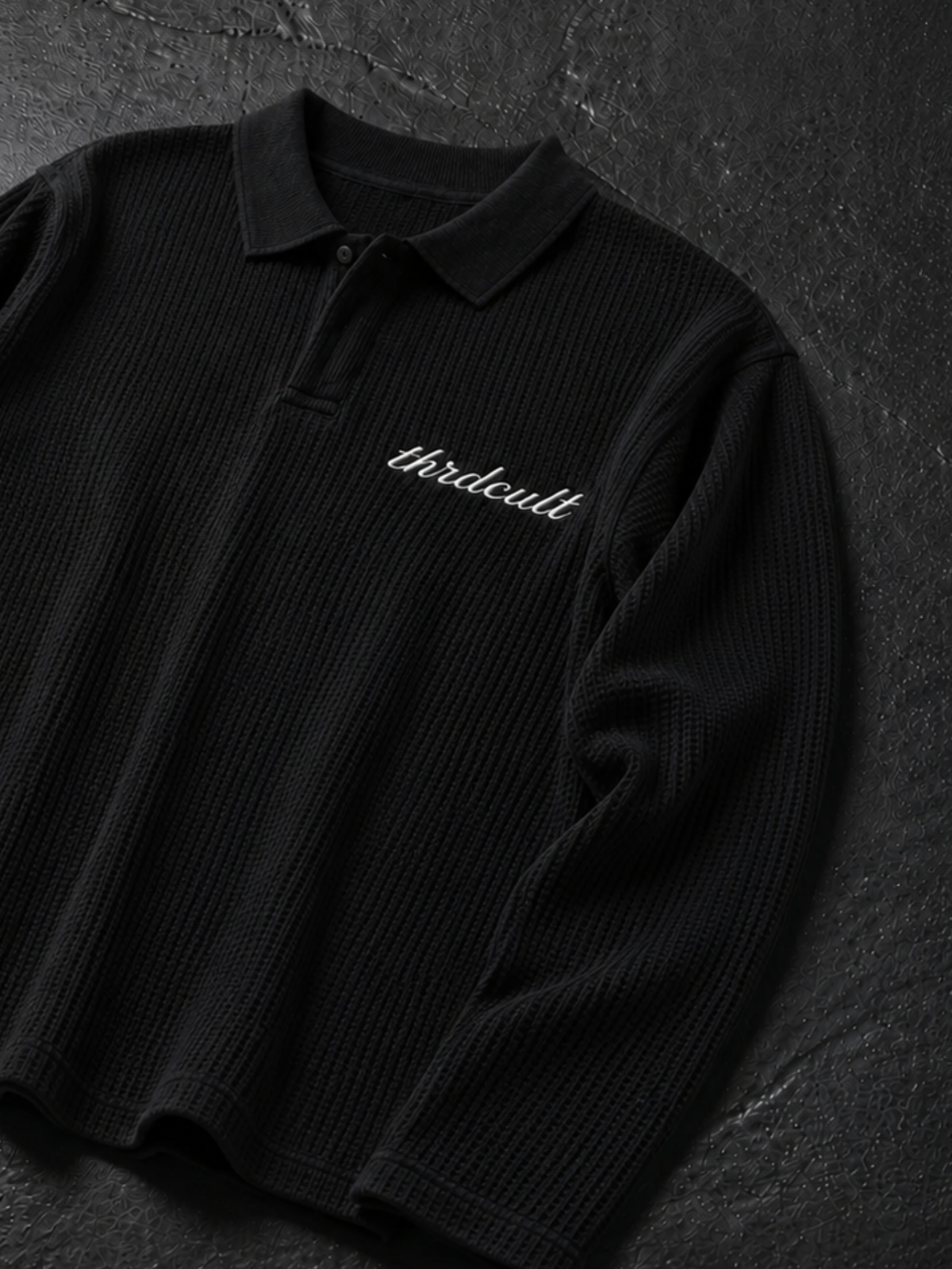 LOVE THE SINNERS WAFFLE POLO
