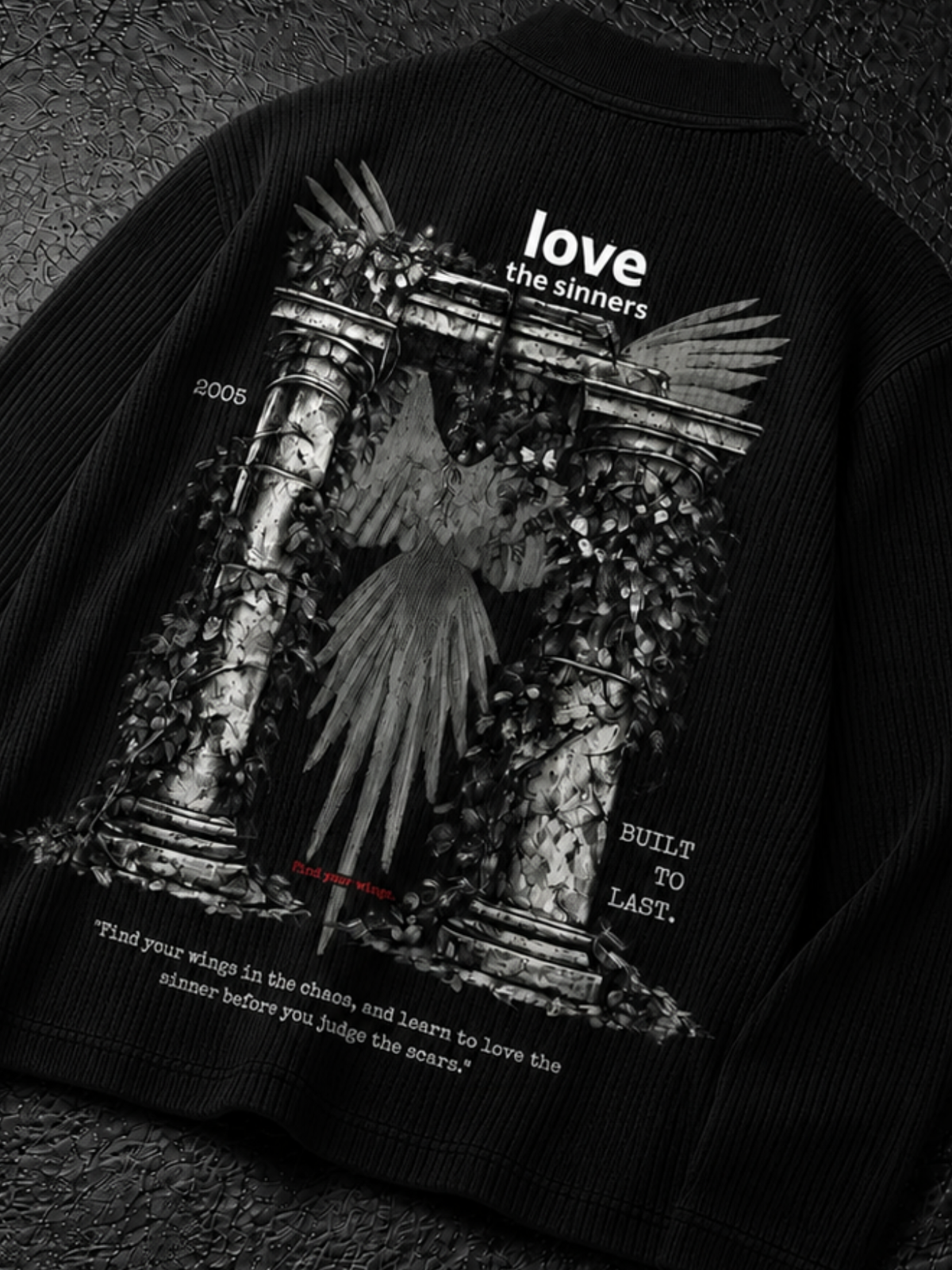 LOVE THE SINNERS WAFFLE POLO