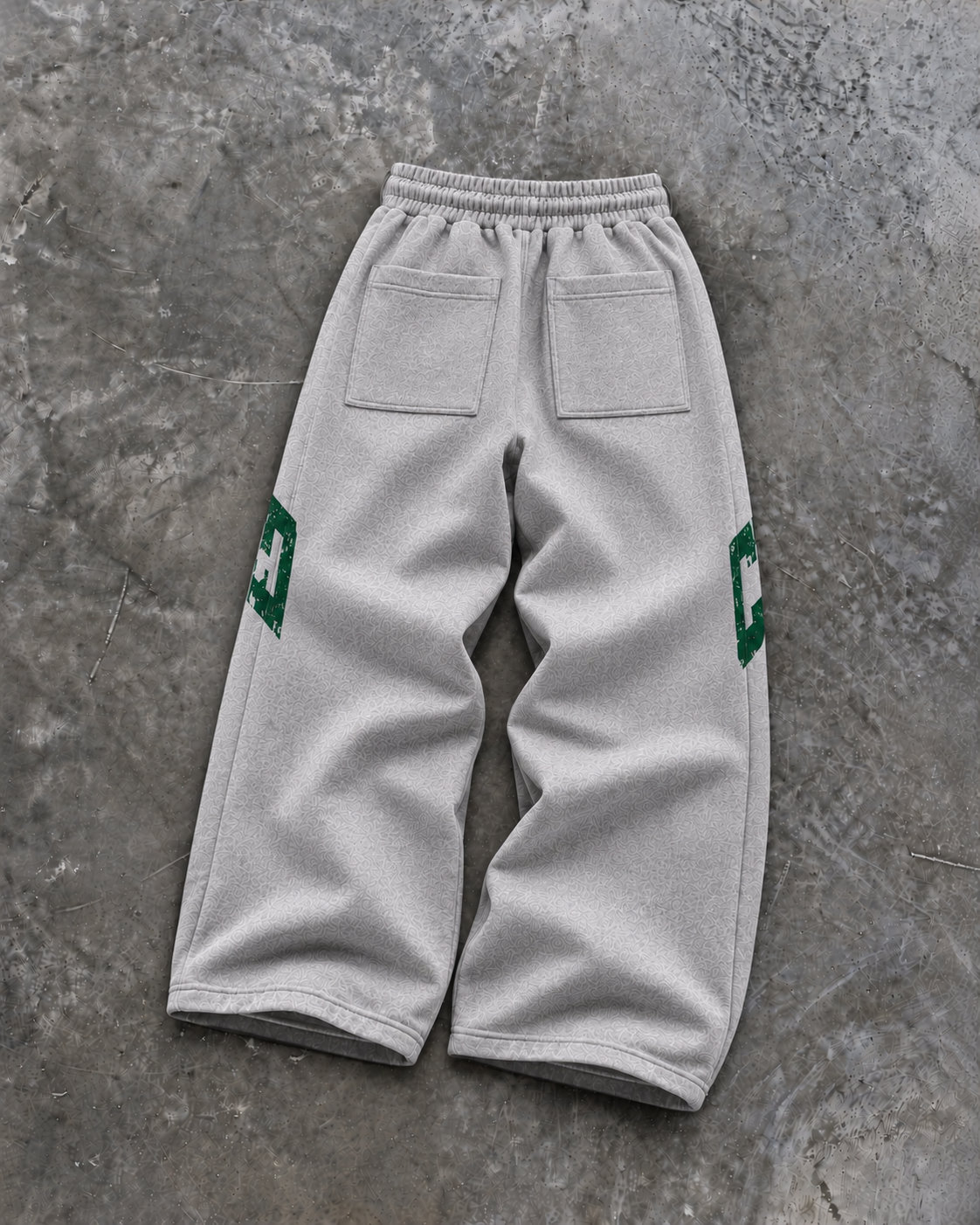 THRD CULT VARSITY SWEATPANTS - HEATHER GRAY