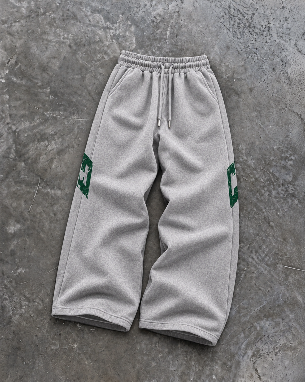 THRD CULT VARSITY SWEATPANTS - HEATHER GRAY